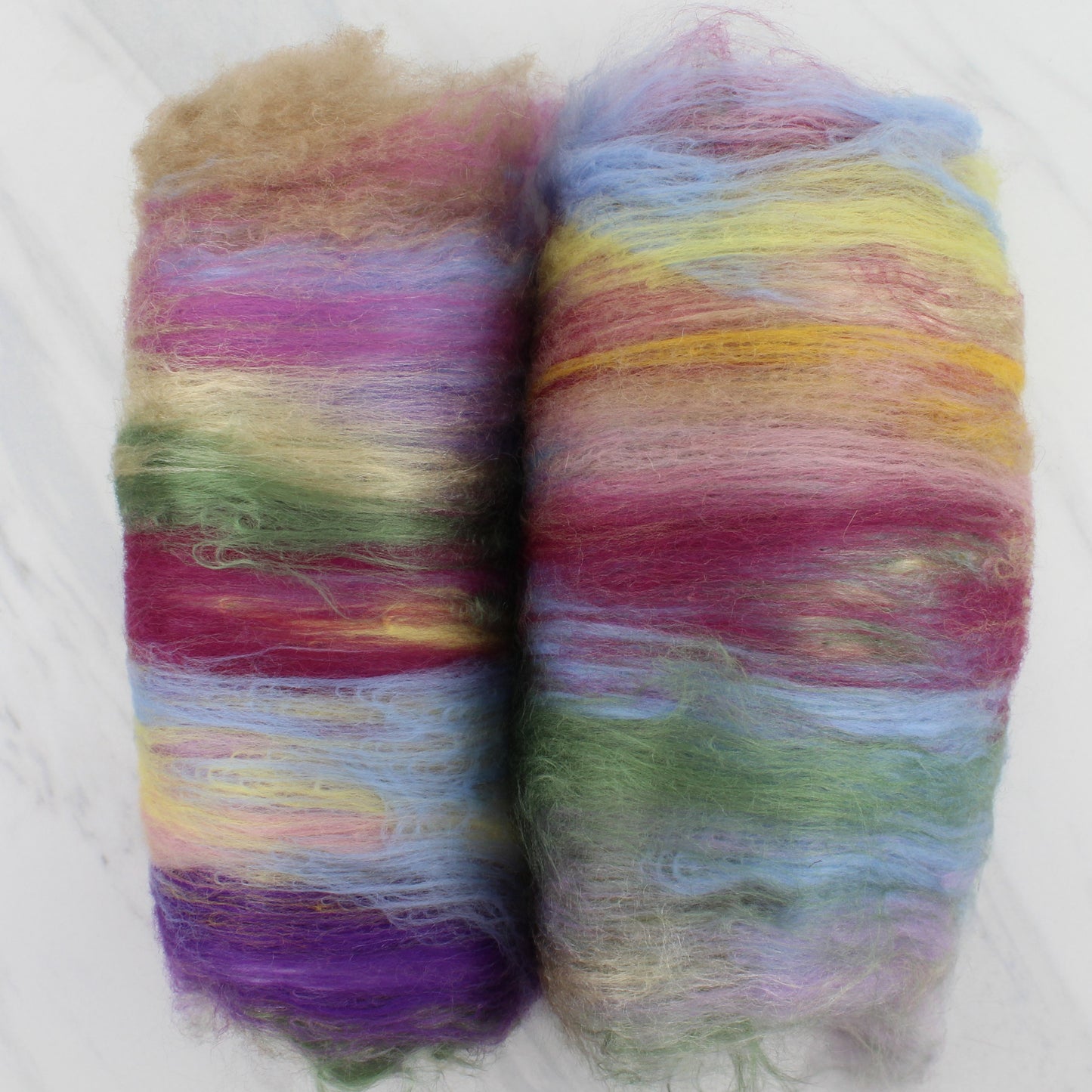 ENCHANTED GLADE Art Batts to Spin and Felt - Purple Lamb