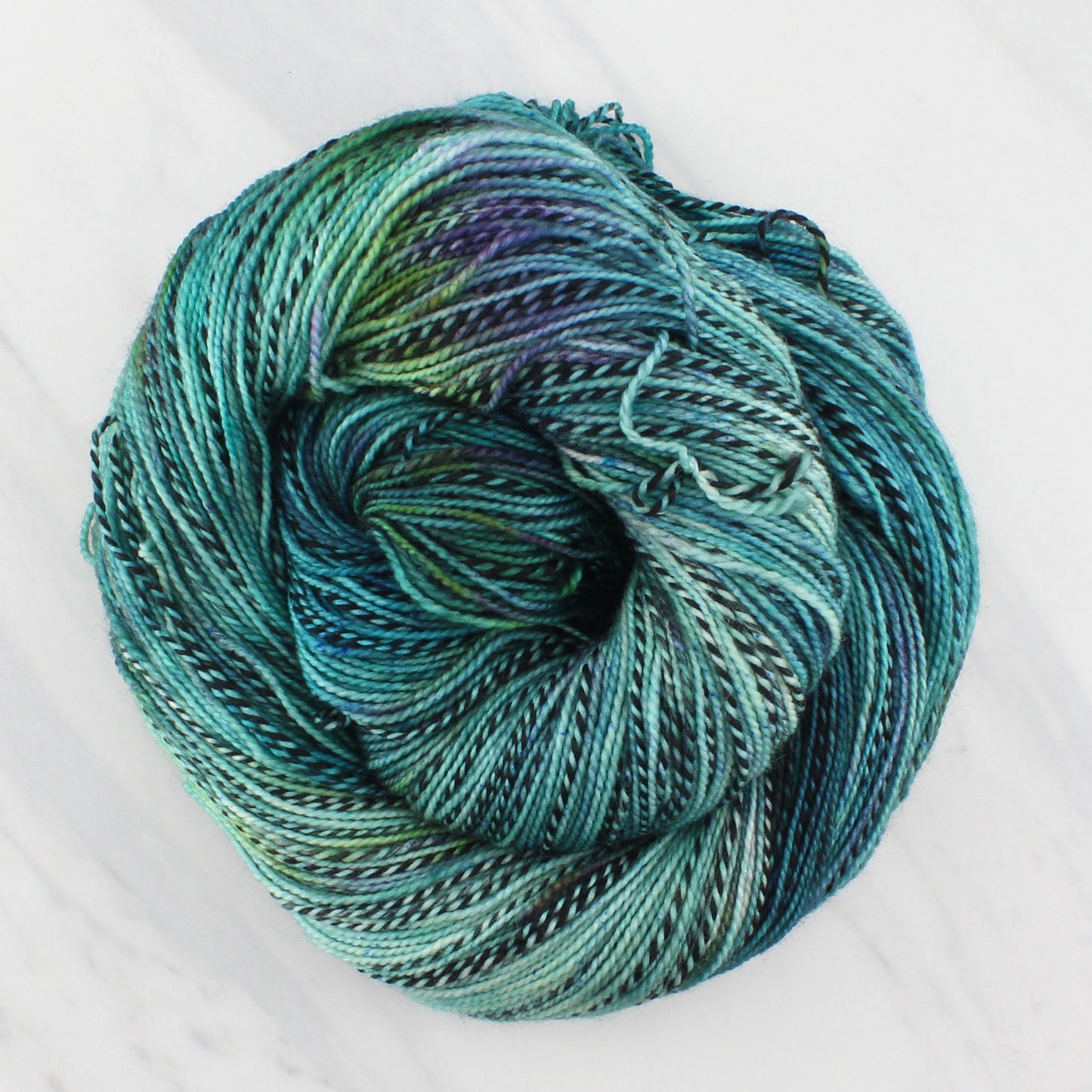 EOWYN MEETS WITH ARAGORN on Stained Glass Sock - Indie-Dyed Yarn - Purple Lamb