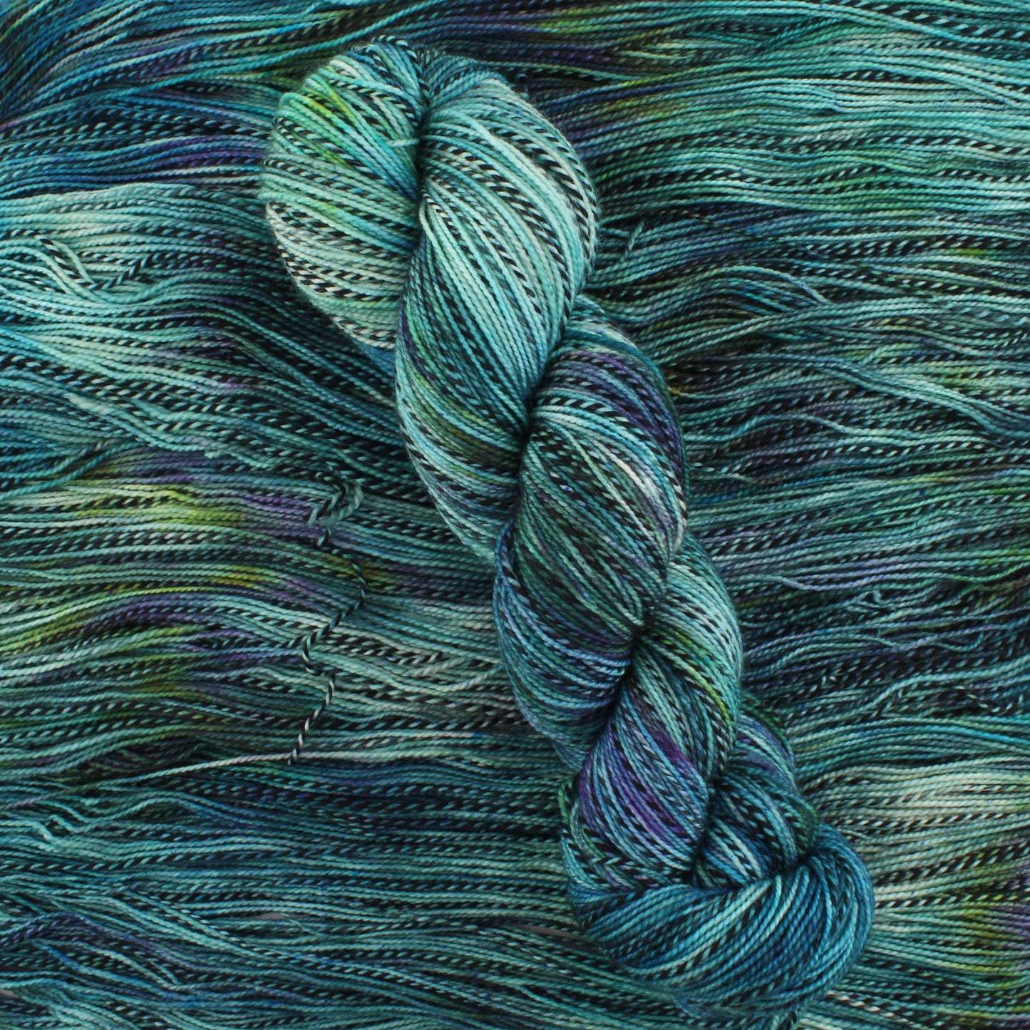 EOWYN MEETS WITH ARAGORN on Stained Glass Sock - Indie-Dyed Yarn - Purple Lamb