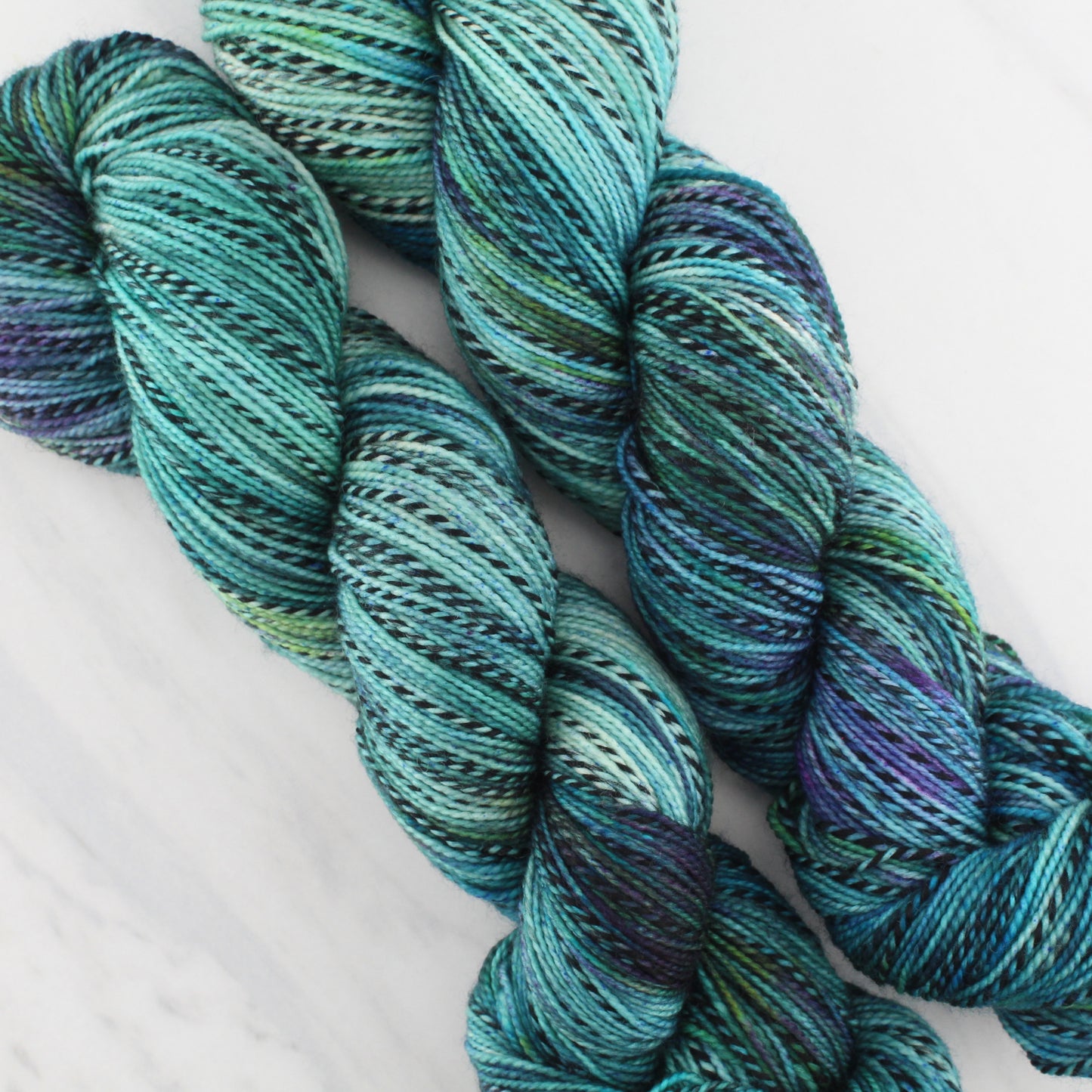 EOWYN MEETS WITH ARAGORN on Stained Glass Sock - Indie-Dyed Yarn - Purple Lamb