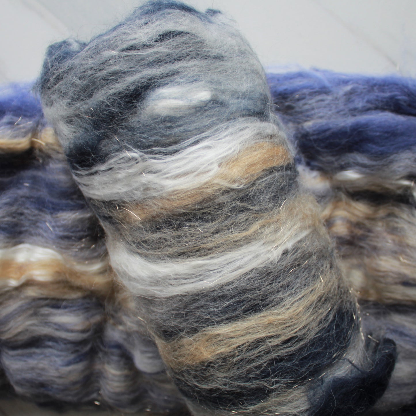 EOWYN'S MANTLE Art Batt to Spin or Felt - Purple Lamb