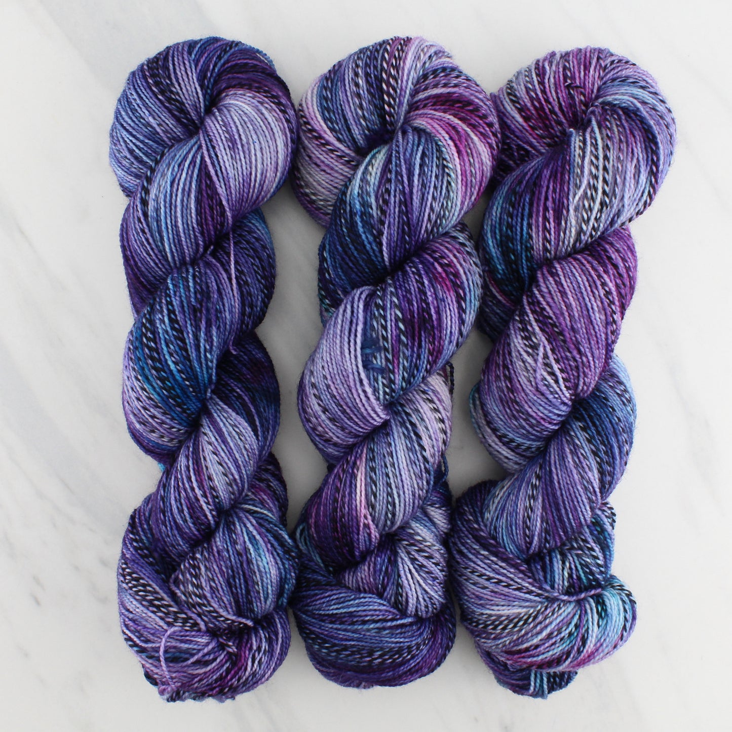 EPIPHANY Hand Dyed on Stained Glass Sock - Splashed & Speckled Yarn