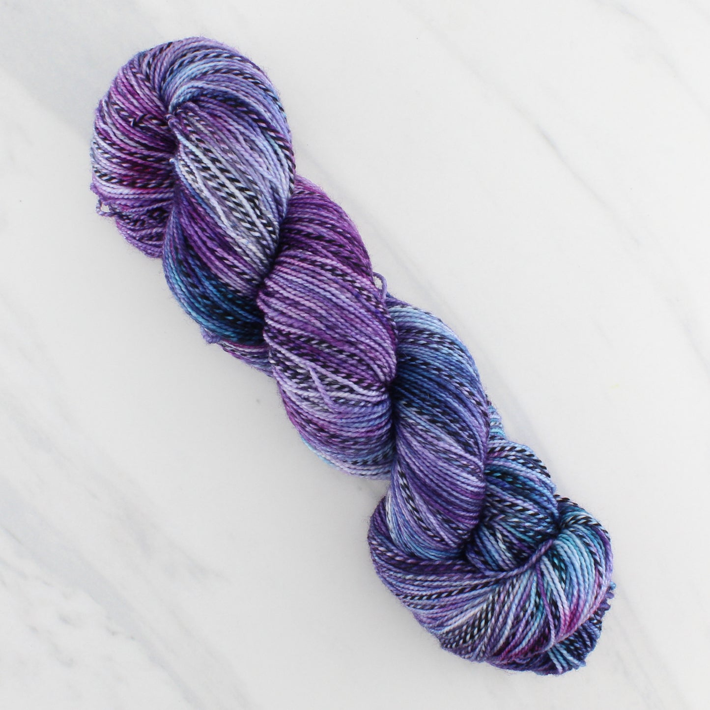 EPIPHANY Hand Dyed on Stained Glass Sock - Splashed & Speckled Yarn