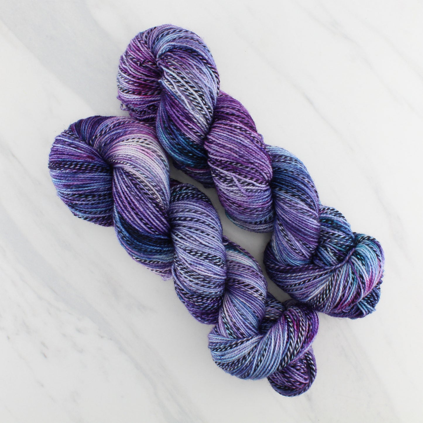 EPIPHANY Hand Dyed on Stained Glass Sock - Splashed & Speckled Yarn