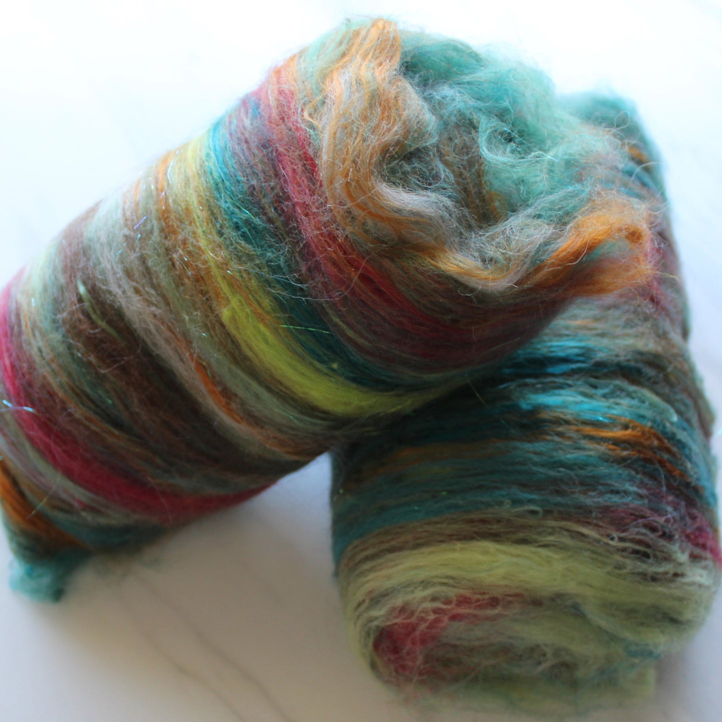 FOUR GREEN FIELDS Art Batts to Spin and Felt - Purple Lamb