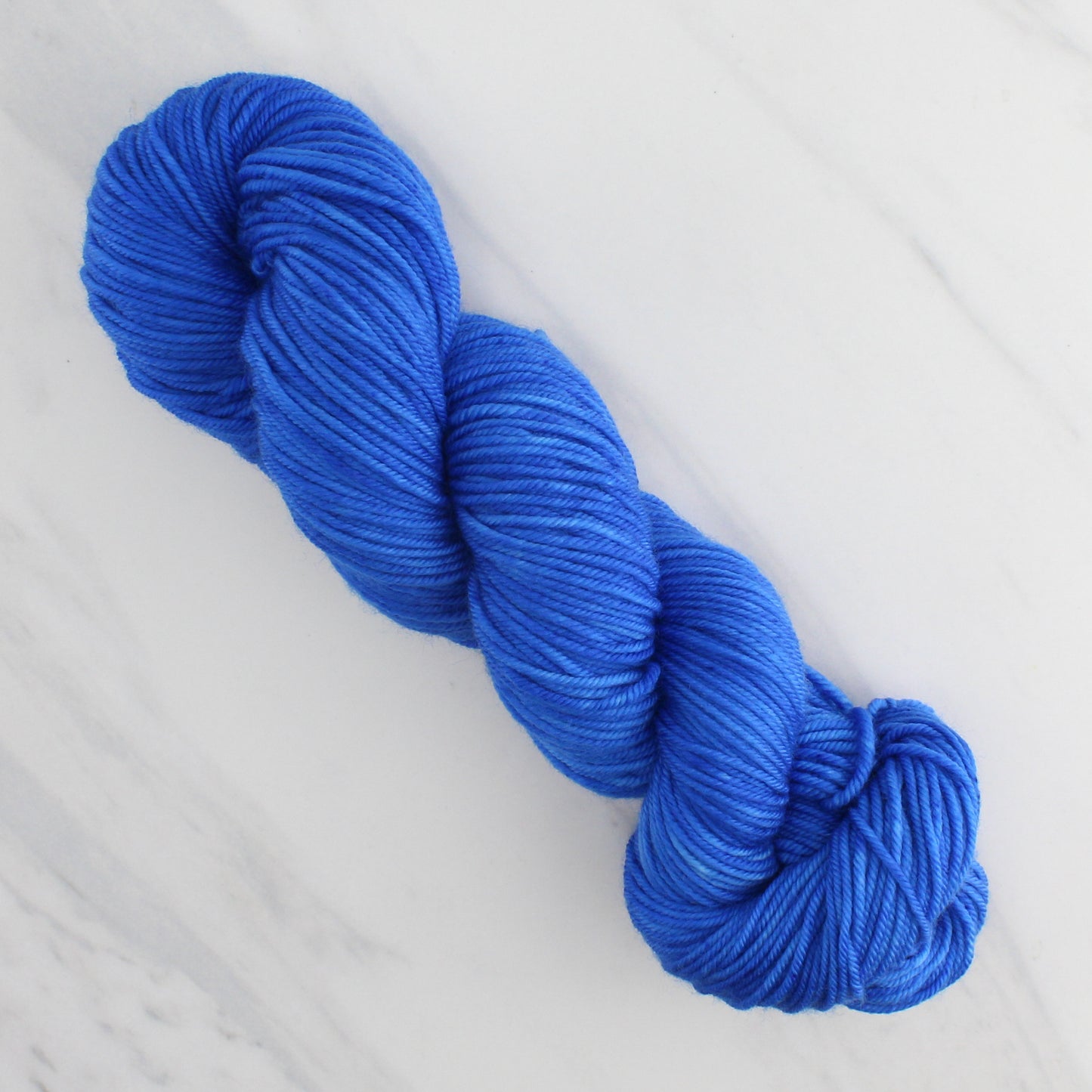 FREEDOM BLUE Hand Dyed on Squoosh Worsted - Semi-Solid Colorway