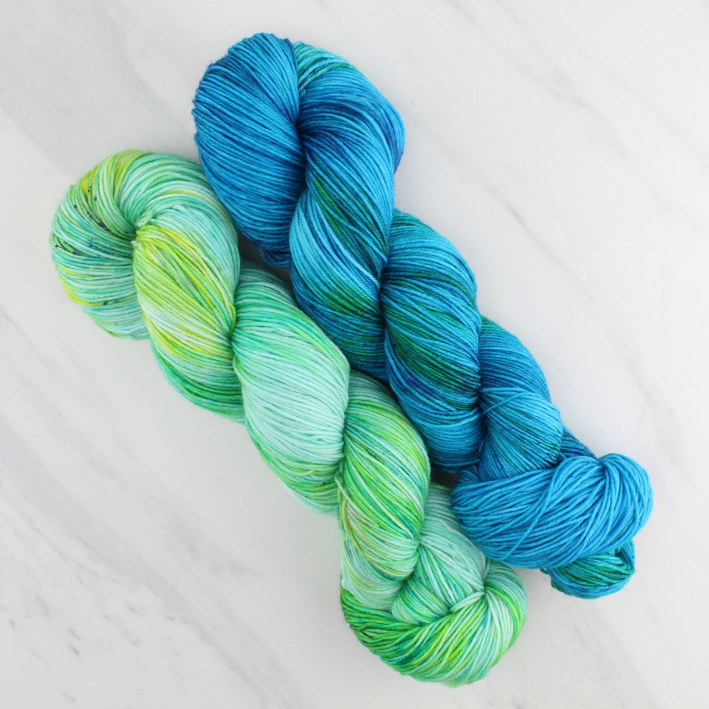 GALADRIEL'S GIFT Hand Dyed on Dream Fingering - Splashed & Speckled Yarn