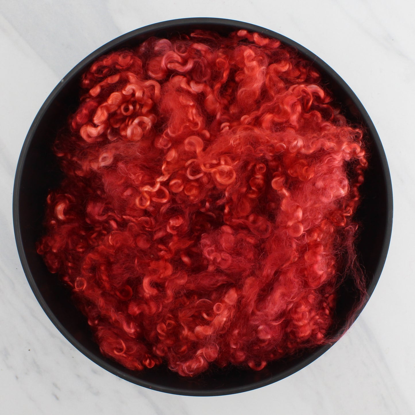 KID MOHAIR LOCKS in Vermillion