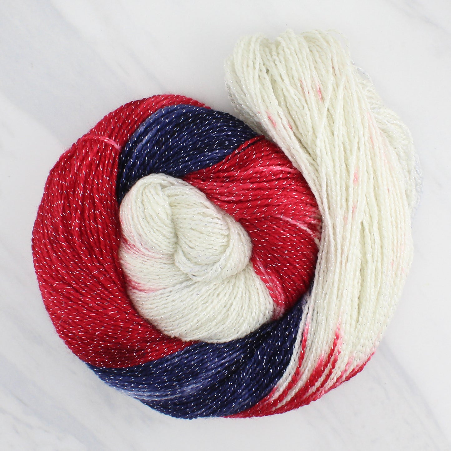 LIBERTY Hand Dyed on Twinkle Sock - Block Variegated Yarn