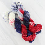 LIBERTY Hand-Dyed Yarn on Sparkly Merino Sock