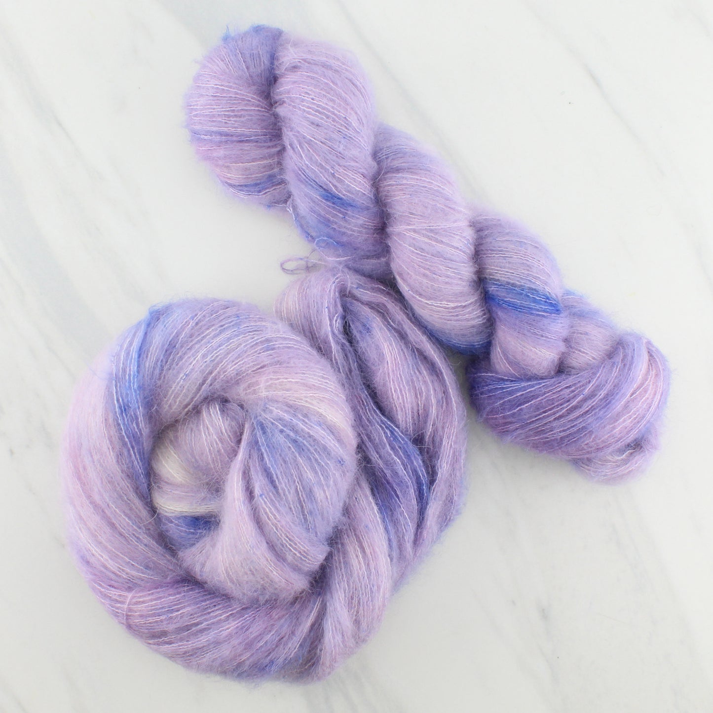 LILAC on Suri Lace Cloud - Indie-Dyed Yarn - Purple Lamb