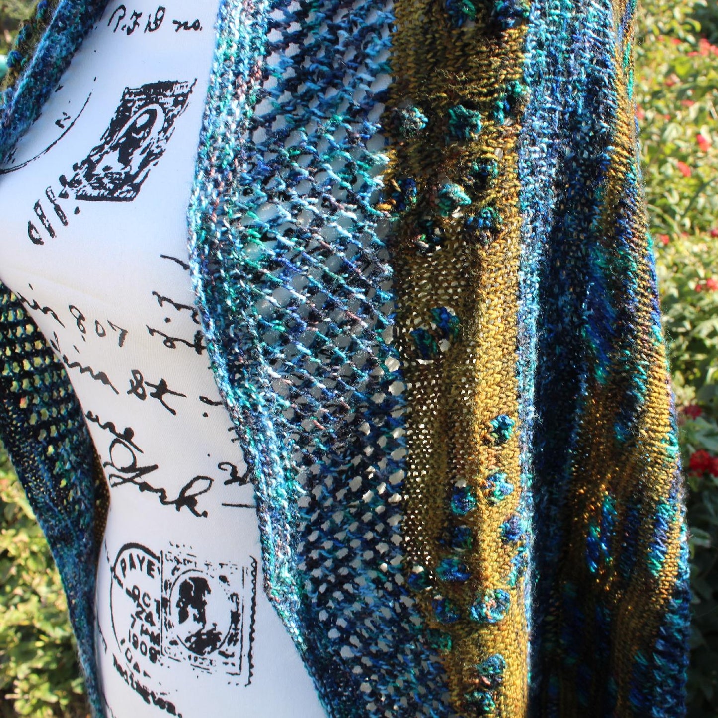 PEACOCK EYES on Stained Glass Sock - Indie-Dyed Yarn - Purple Lamb