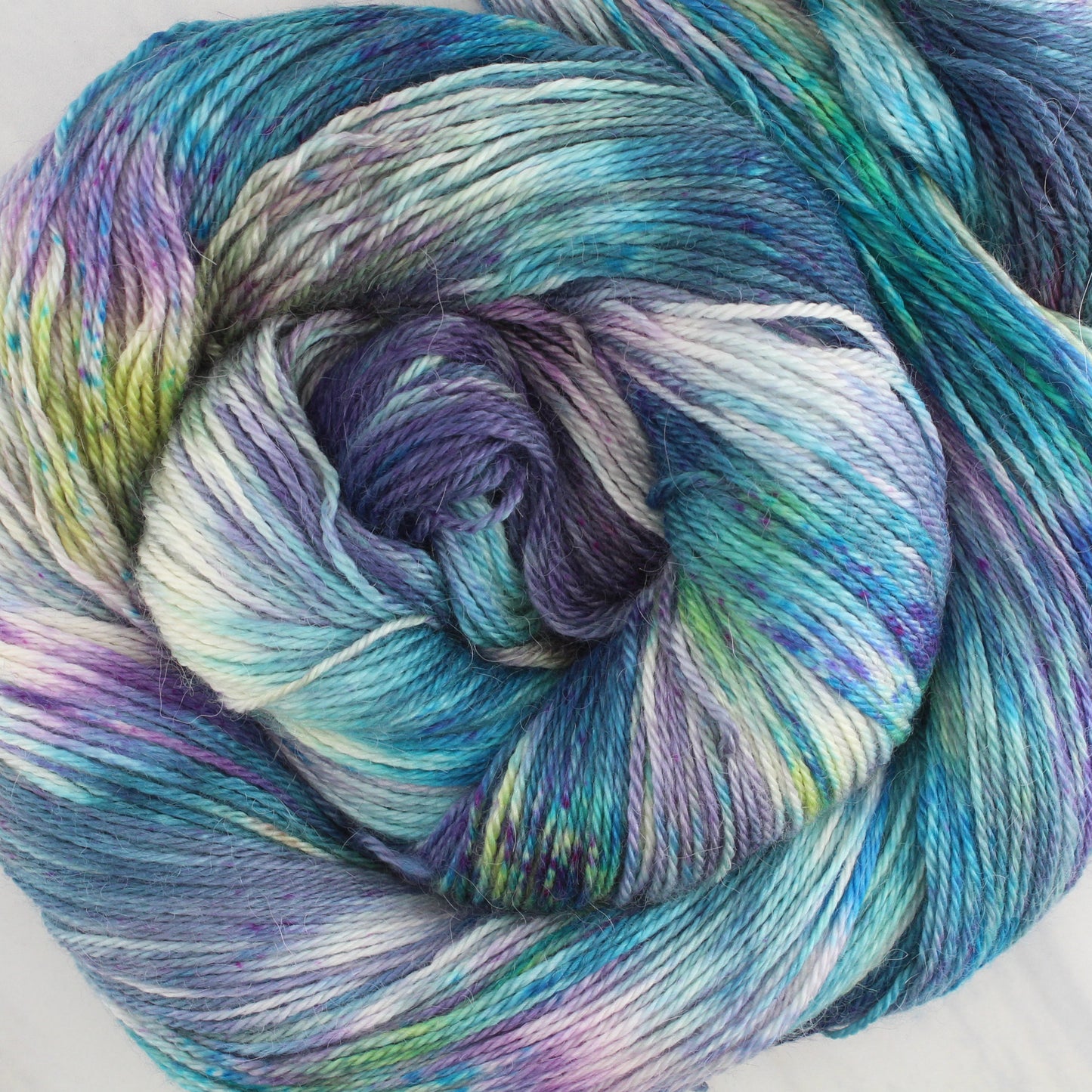 MONET'S CATHEDRAL Hand Dyed on Dream Fingering - Splashed & Speckled Colorway