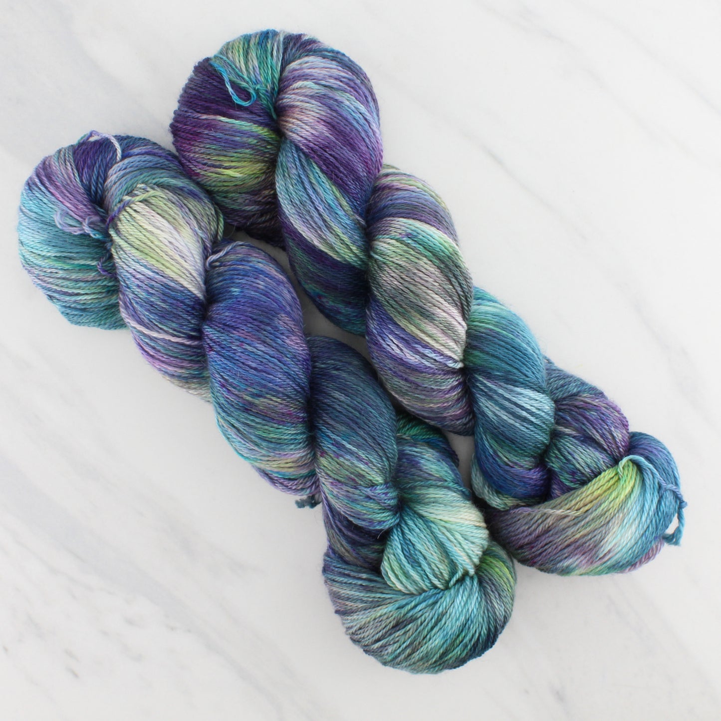 MONET'S CATHEDRAL on Dream Sock- Hand-Dyed Yarn - Purple Lamb