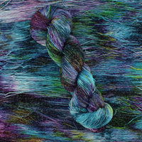 MONET'S CATHEDRAL on Sparkly Merino Sock