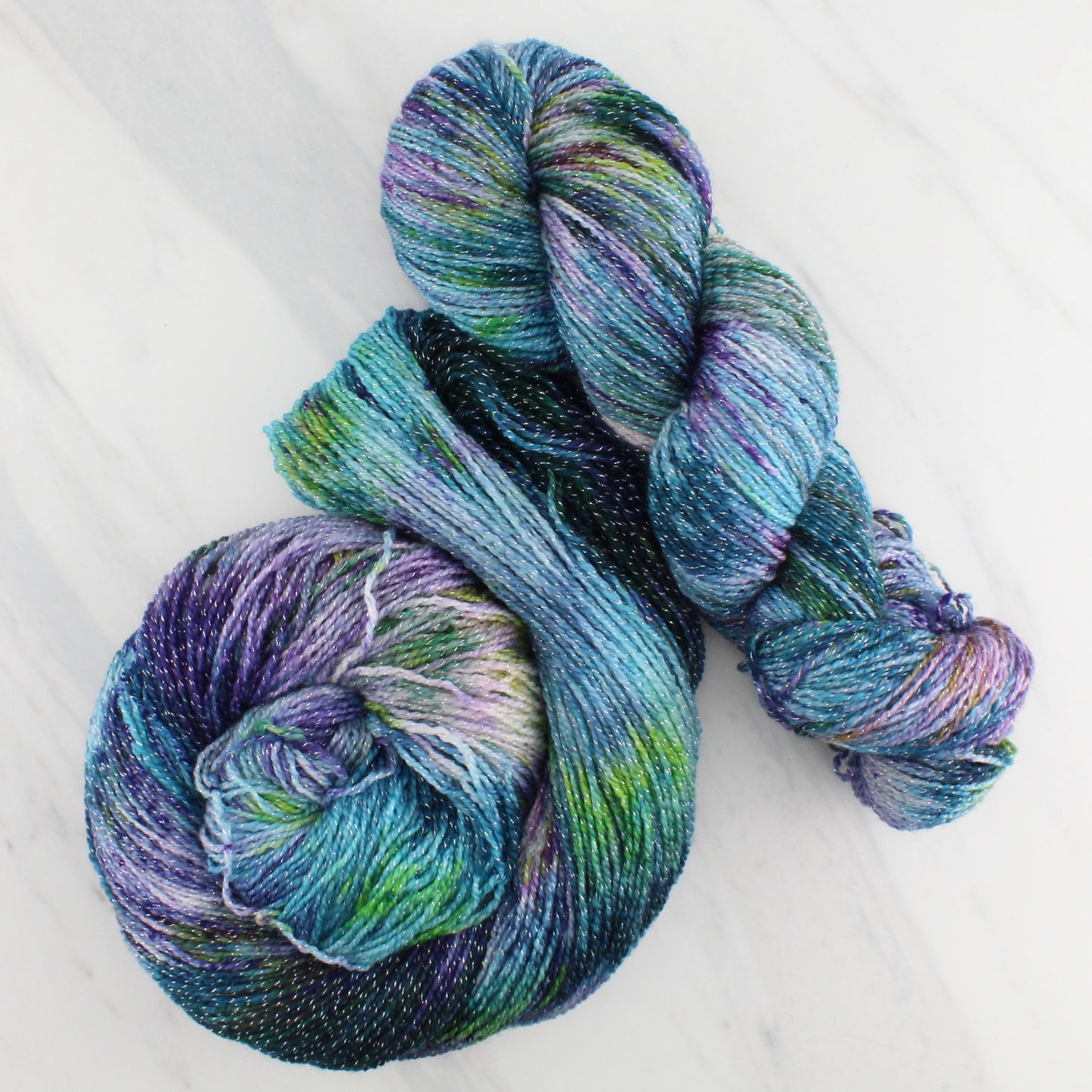 MONET'S CATHEDRAL Hand Dyed on Twinkle Fingering - Splashed & Speckled Yarn