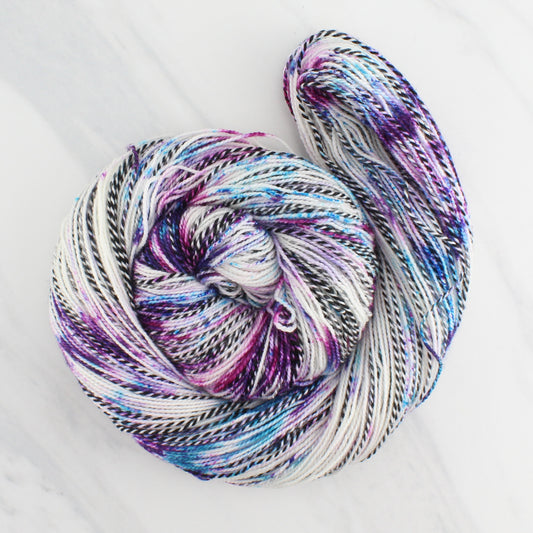 MONET Hand Dyed on Stained Glass Fingering - Splashed & Speckled Yarn