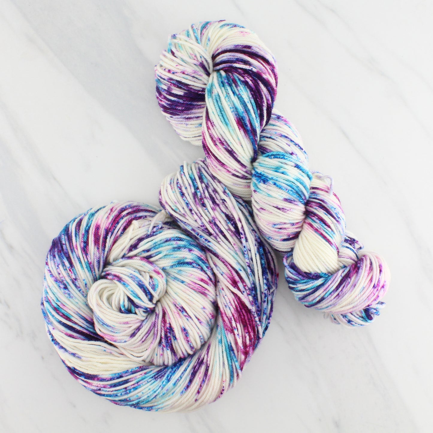 MONET Hand Dyed on Squoosh Worsted - Splashed & Speckled Yarn