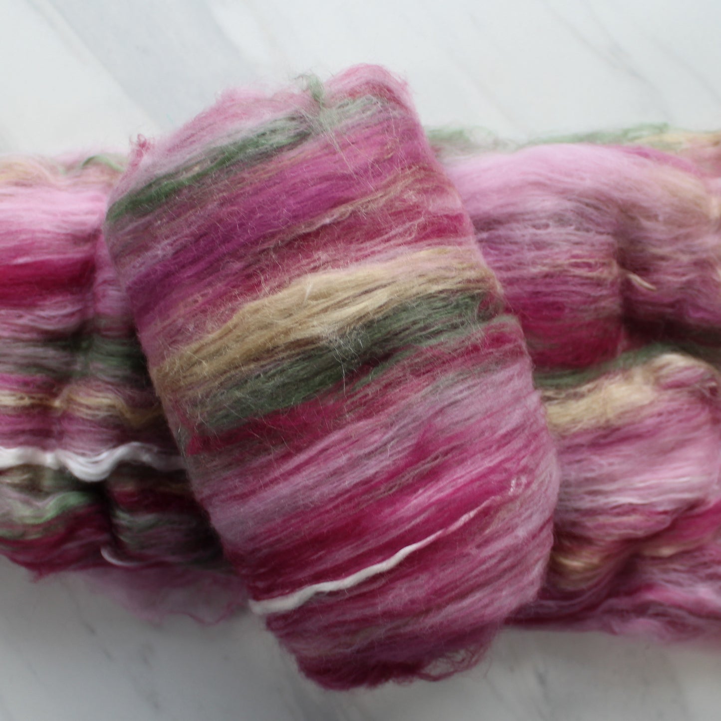 MYSTICAL ROSE Art Batts to Spin and Felt - Purple Lamb