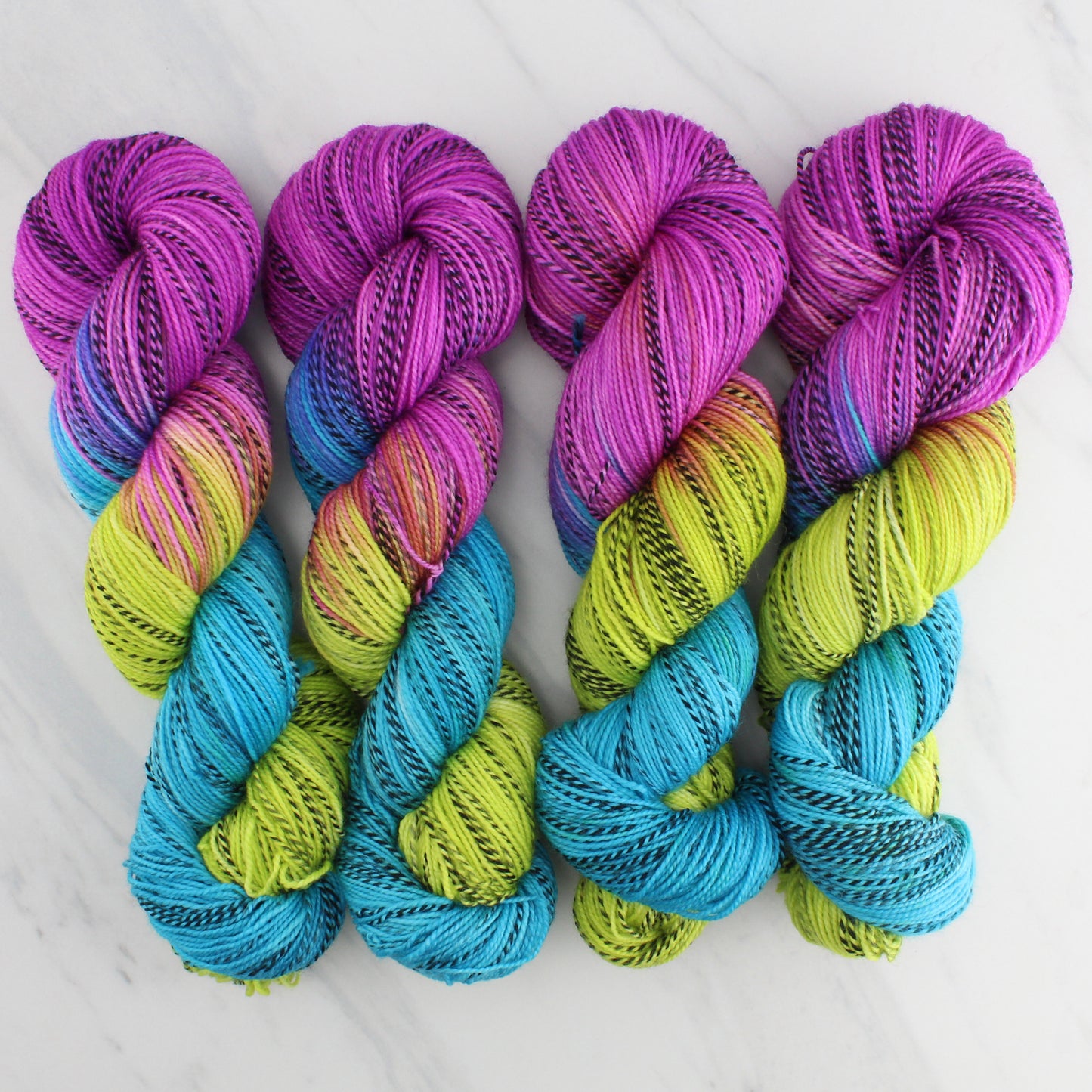 NEON LIGHTS on Stained Glass Sock