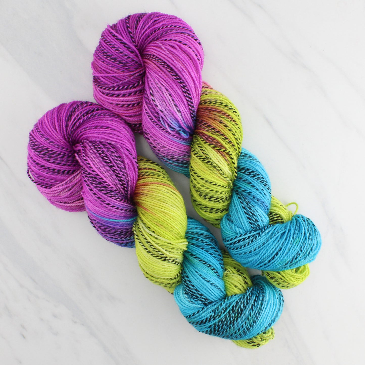 NEON LIGHTS on Stained Glass Sock