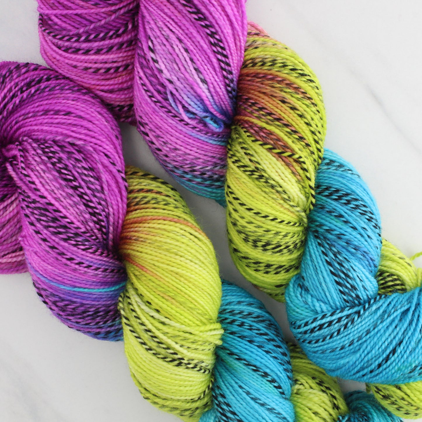 NEON LIGHTS on Stained Glass Sock