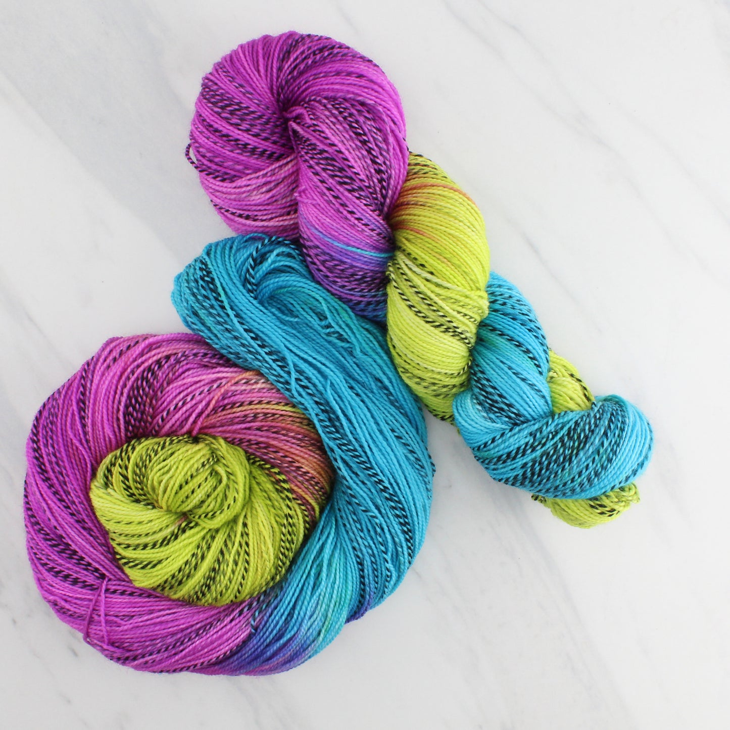 NEON LIGHTS on Stained Glass Sock
