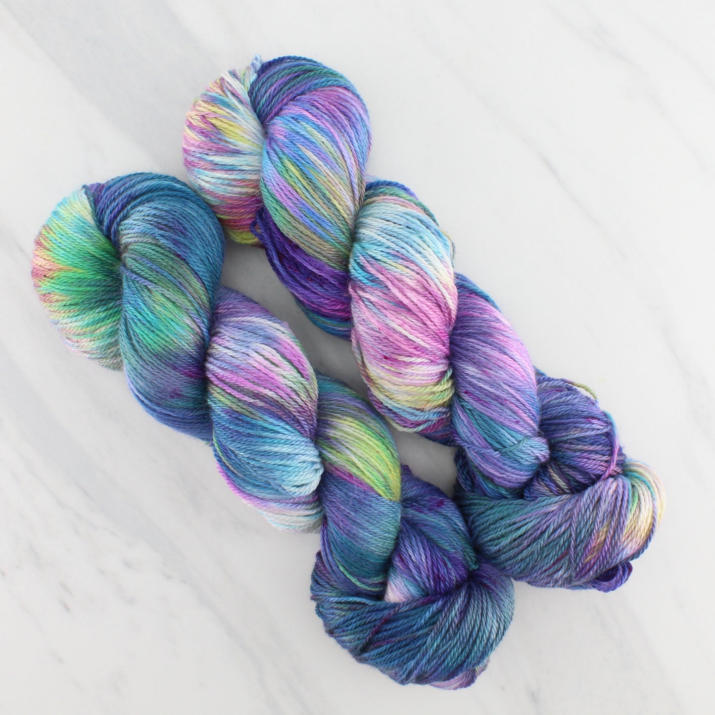 NORTHERN LIGHTS on Dream Sock - Hand-Dyed Yarn - Purple Lamb