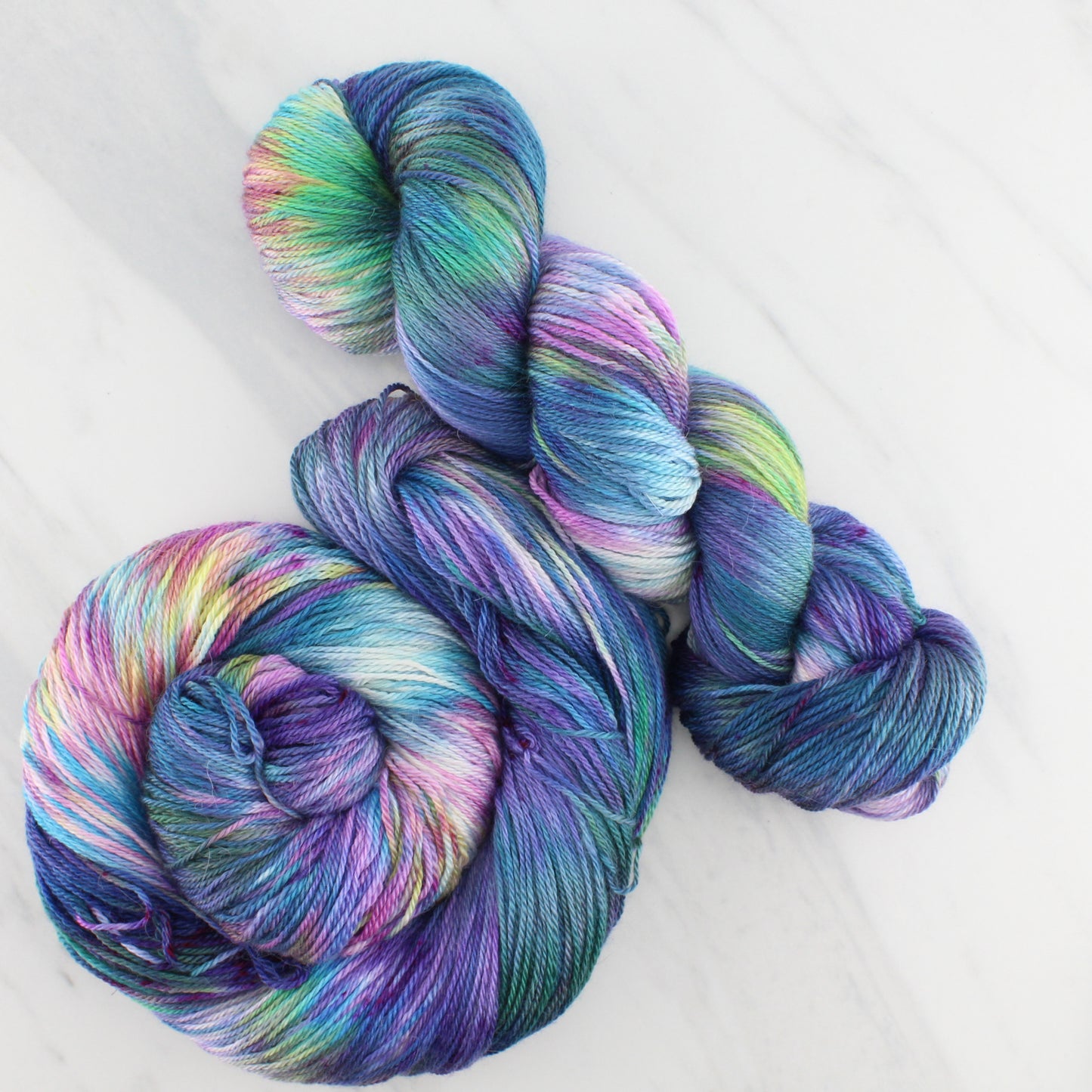 NORTHERN LIGHTS on Dream Sock - Hand-Dyed Yarn - Purple Lamb