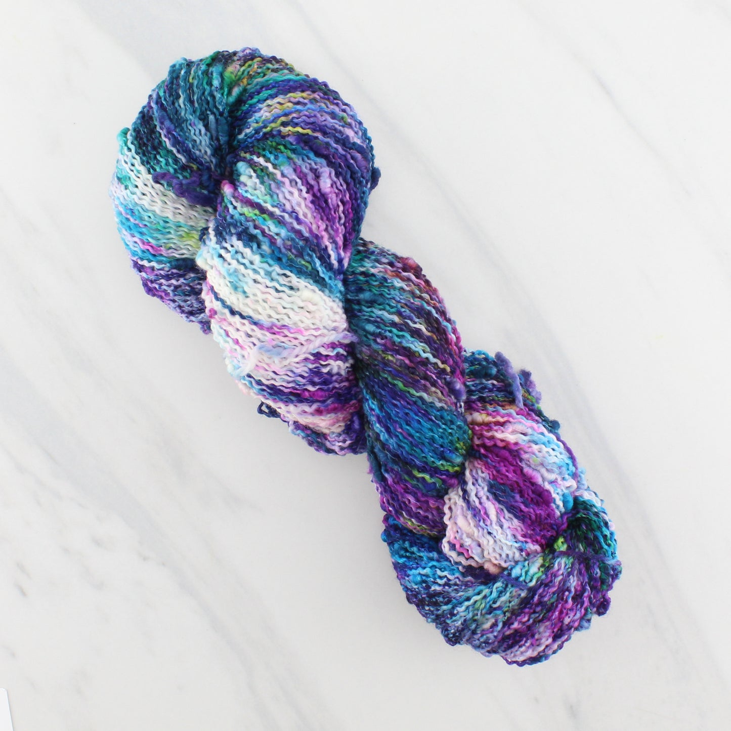 NORTHERN LIGHTS on Squiggle Sock- Hand-Dyed Yarn - Purple Lamb