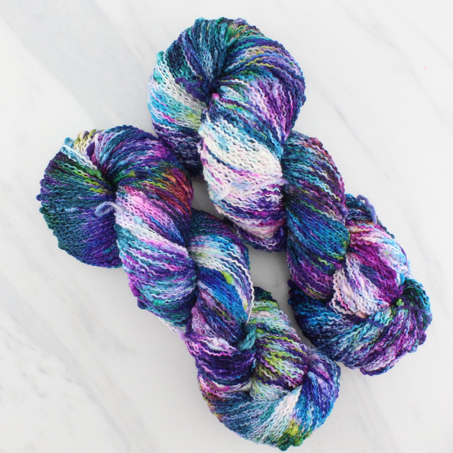 NORTHERN LIGHTS on Squiggle Sock- Hand-Dyed Yarn - Purple Lamb
