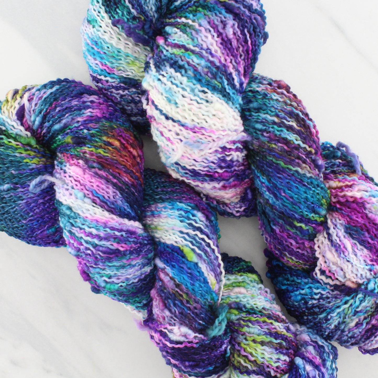 NORTHERN LIGHTS on Squiggle Sock- Hand-Dyed Yarn - Purple Lamb