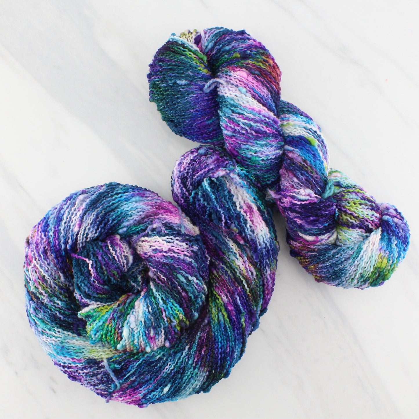 NORTHERN LIGHTS on Squiggle Sock- Hand-Dyed Yarn - Purple Lamb