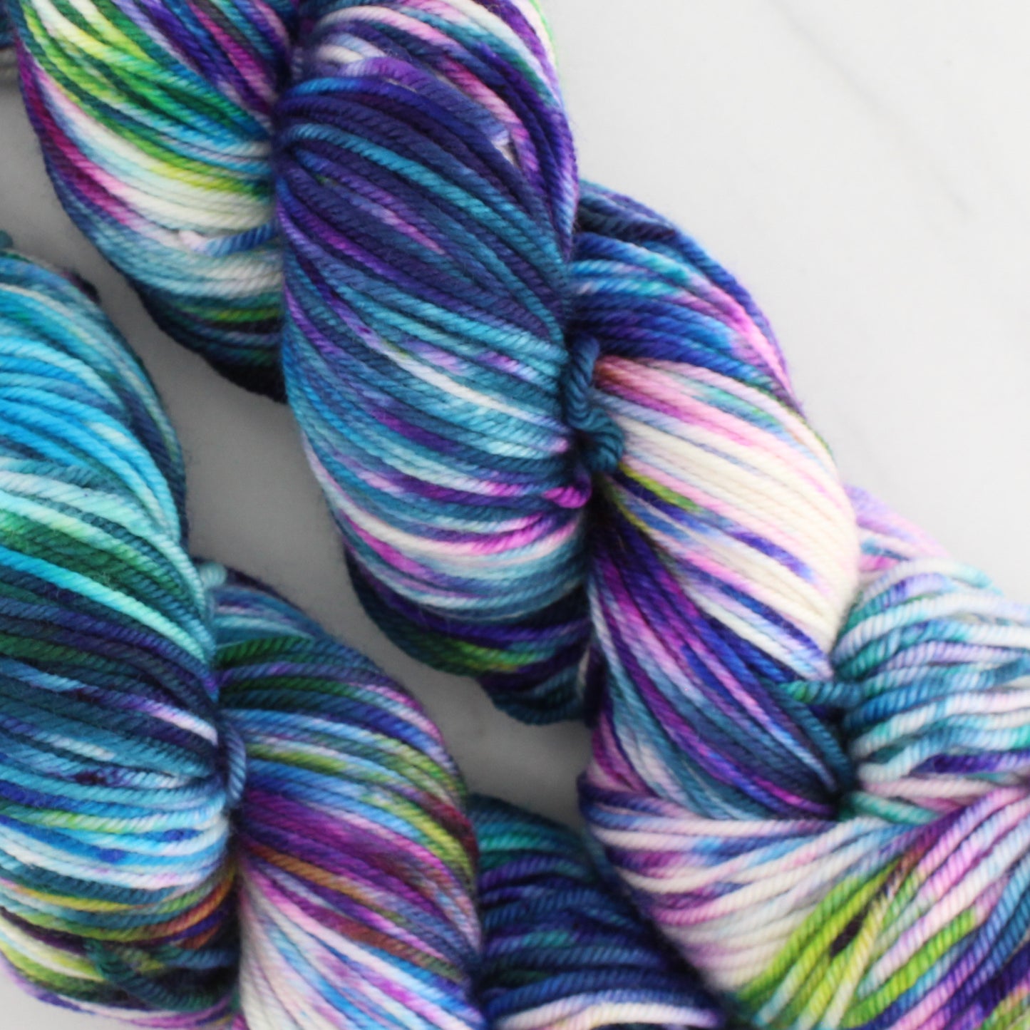 NORTHERN LIGHTS on Squoosh Worsted- Hand-Dyed Yarn - Purple Lamb