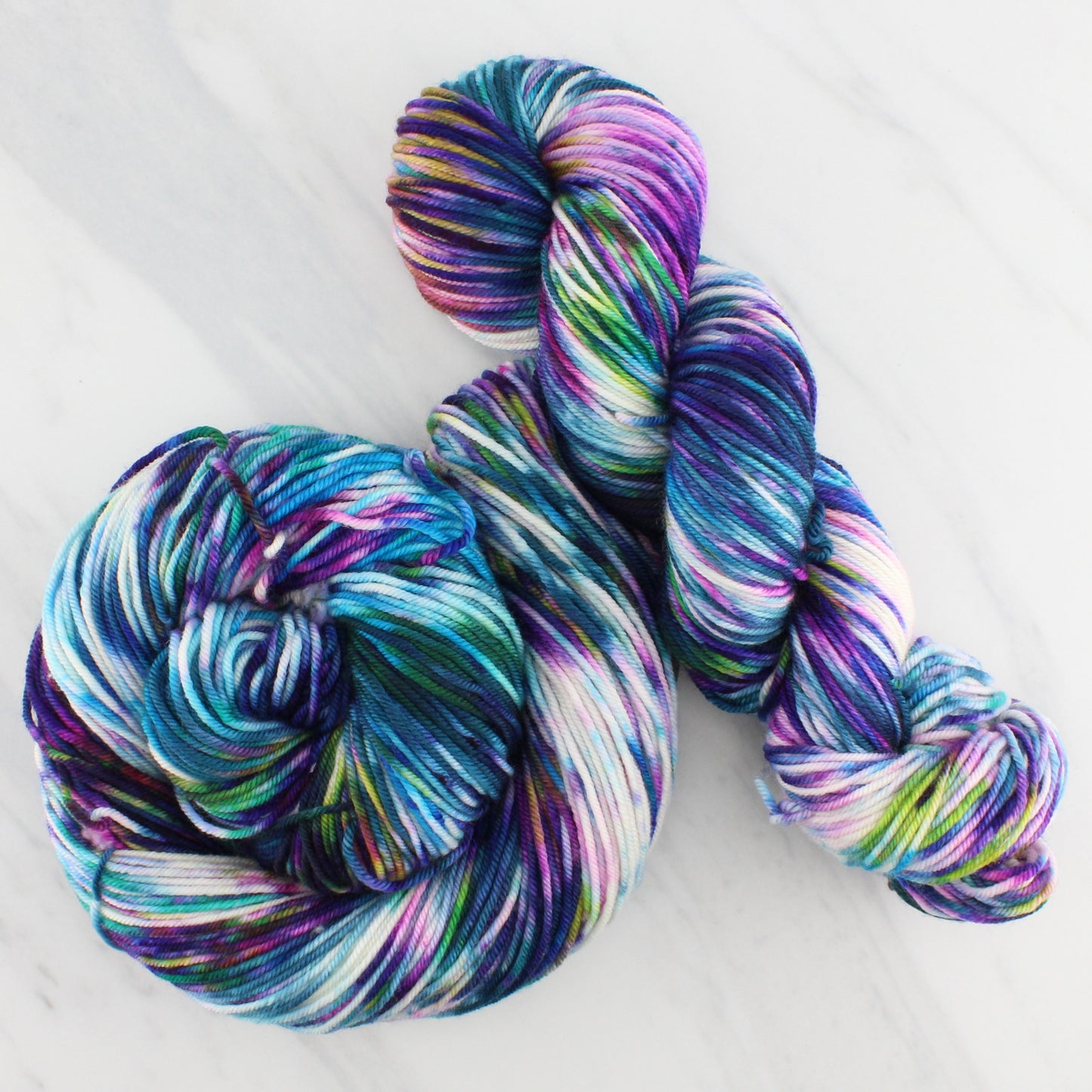 NORTHERN LIGHTS on Squoosh Worsted- Hand-Dyed Yarn - Purple Lamb