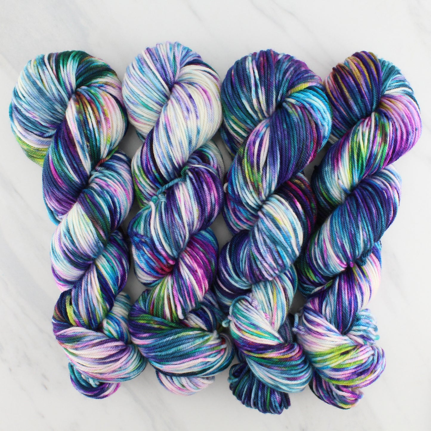 NORTHERN LIGHTS on Squoosh Worsted- Hand-Dyed Yarn - Purple Lamb