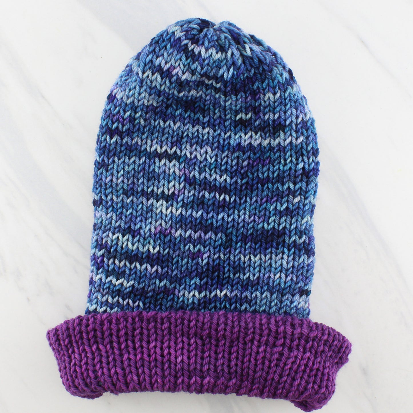 OCEAN AT NIGHT on Sock Perfection- Hand-Dyed Yarn - Purple Lamb