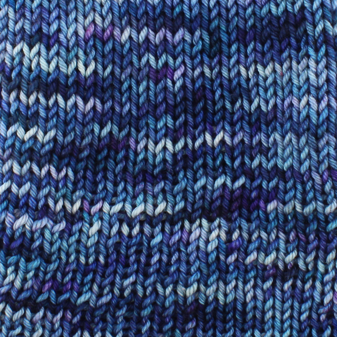 OCEAN AT NIGHT on Sock Perfection- Hand-Dyed Yarn - Purple Lamb