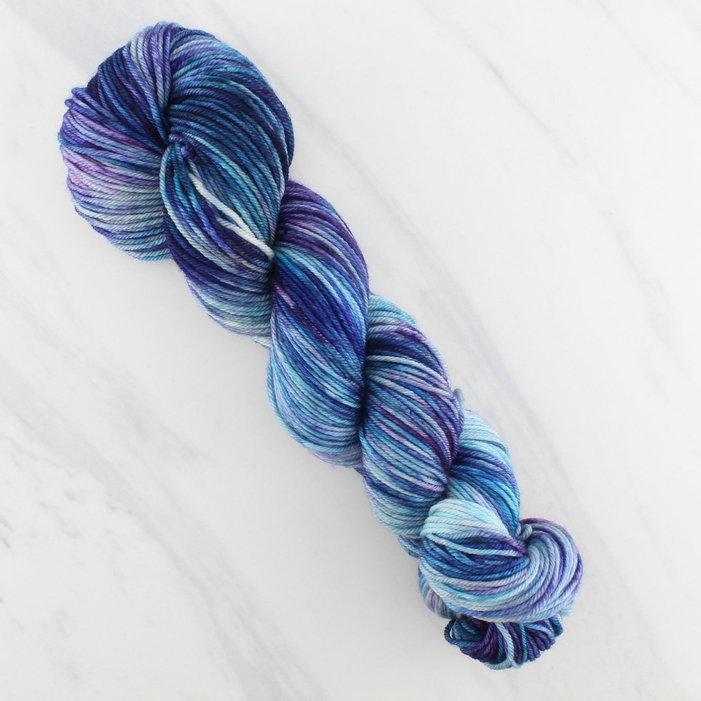 OCEAN AT NIGHT on Squoosh DK- Hand-Dyed Yarn - Purple Lamb