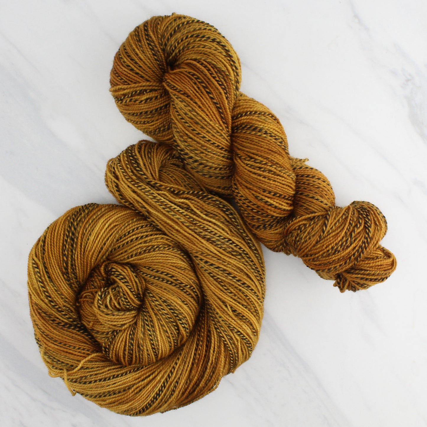 OCHRE Hand Dyed on Stained Glass Sock - Semi-Solid Yarn
