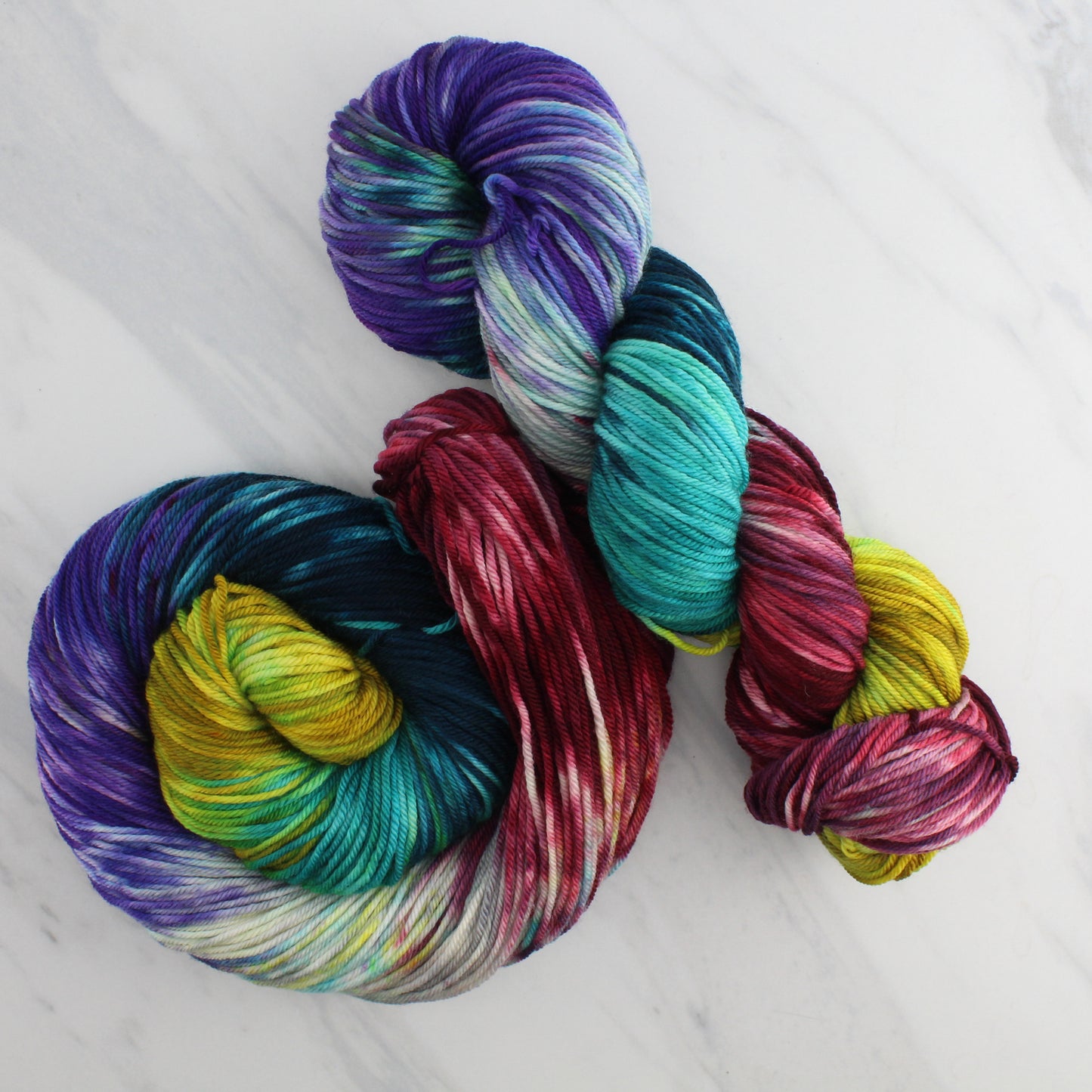 ODYSSEUS Hand Dyed on Squoosh DK - Block Variegated Colorway - Odyssey Collection