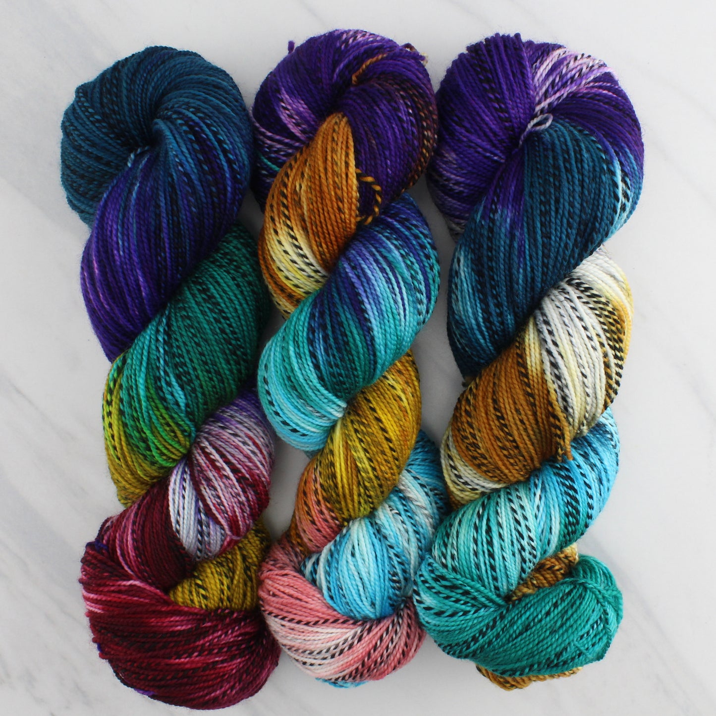 THREE-SKEIN SHAWL SETS - Dyed to Order
