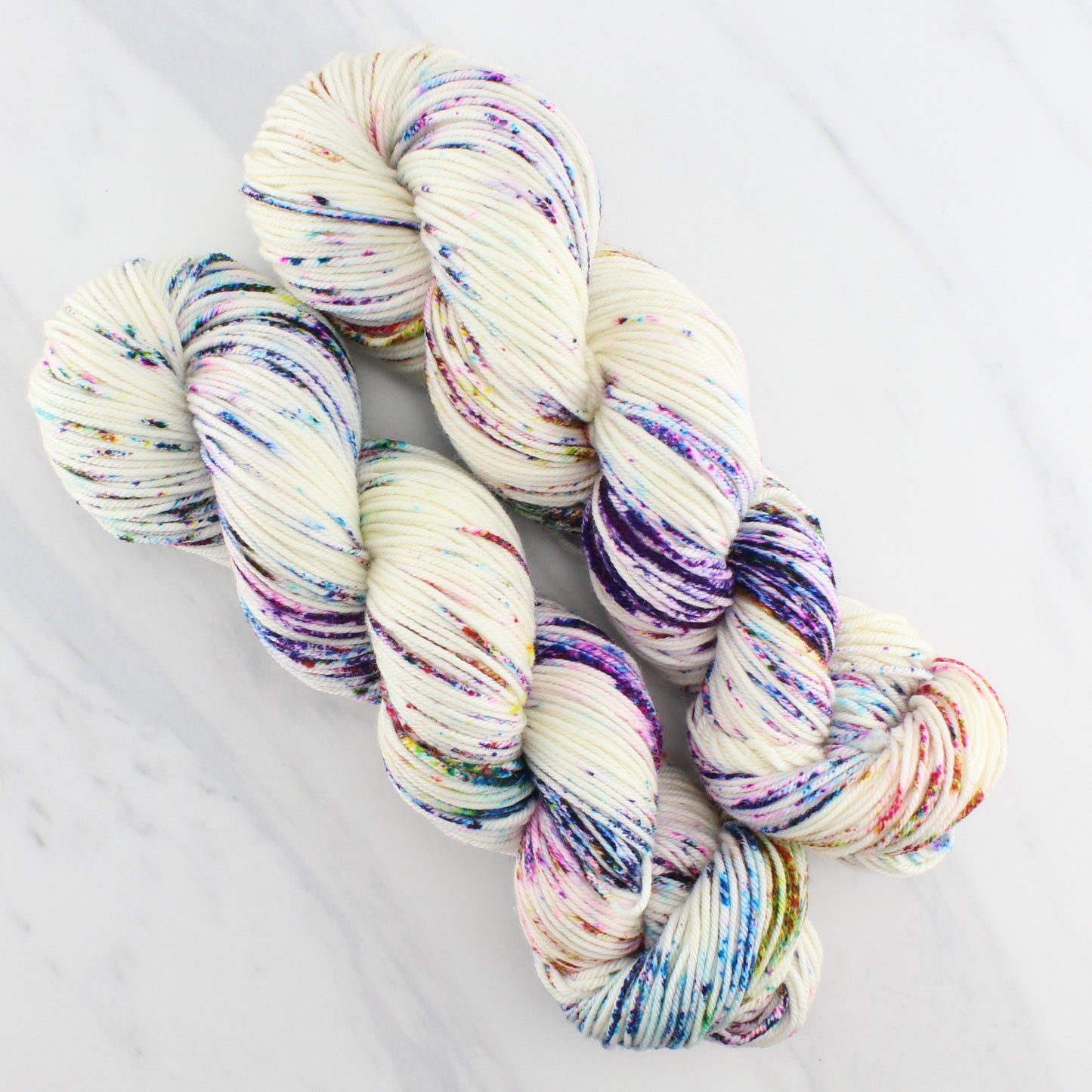 PARTY LIKE IT'S 2029 Hand Dyed on Squoosh Worsted- Speckled Yarn