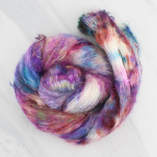 PARTY LIKE IT'S 2029 Hand Dyed on Suri Lace Cloud - Speckled Yarn