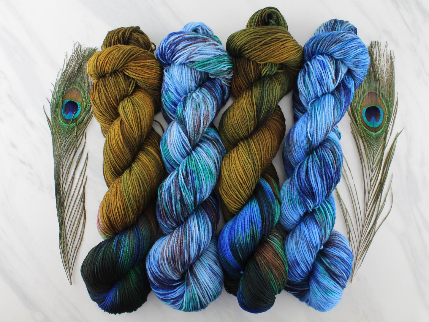 PEACOCK EYES on Sock Perfection - Indie-Dyed Yarn - Purple Lamb