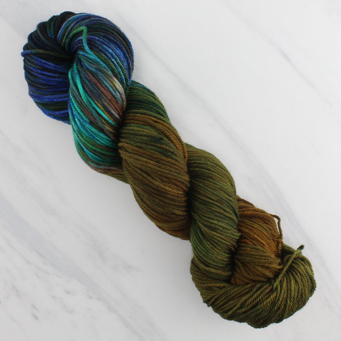 PEACOCK FEATHERS Indie-Dyed Yarn on Squoosh DK