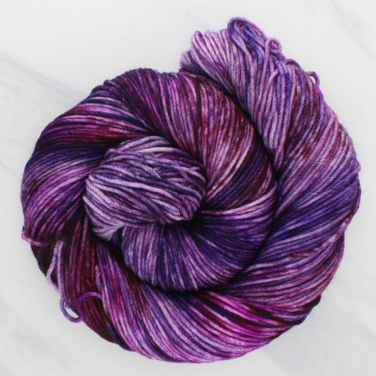 PHANTOM OF THE OPERA Hand Dyed on Squoosh DK - Splashed & Speckled Yarn