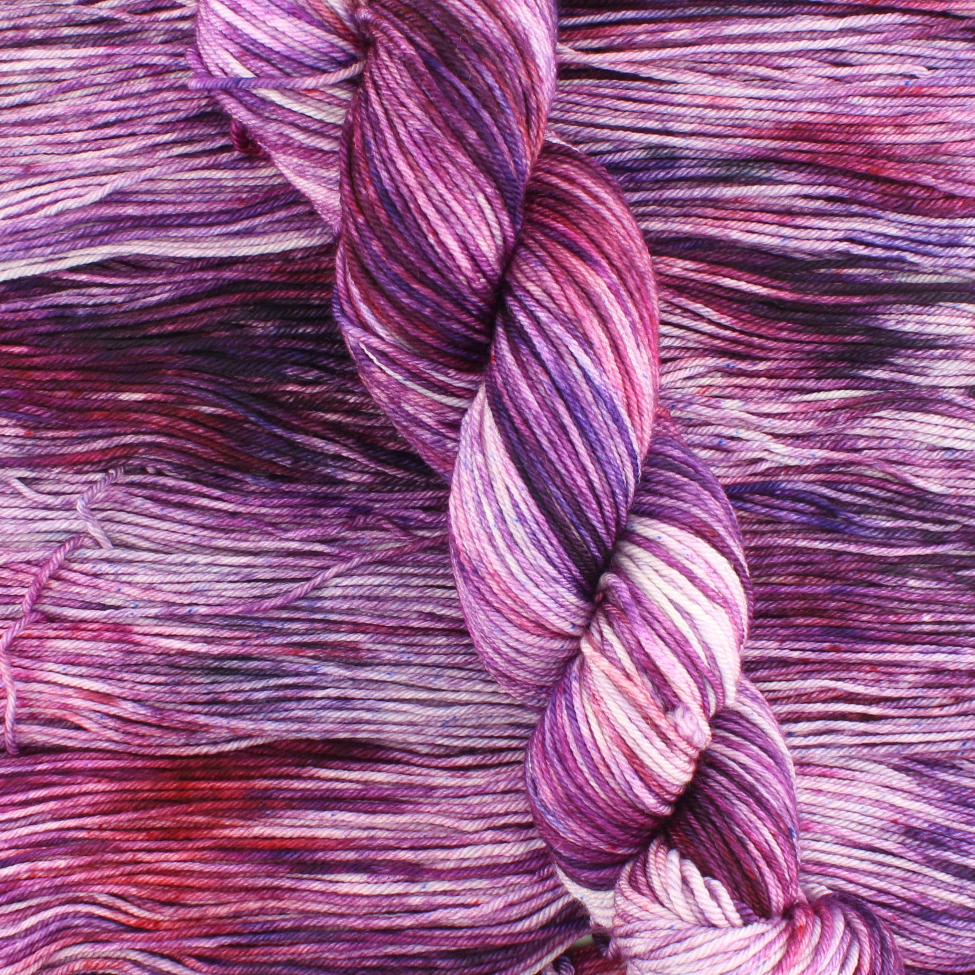 PHANTOM OF THE OPERA Hand-Dyed Yarn on Squoosh DK - Purple Lamb