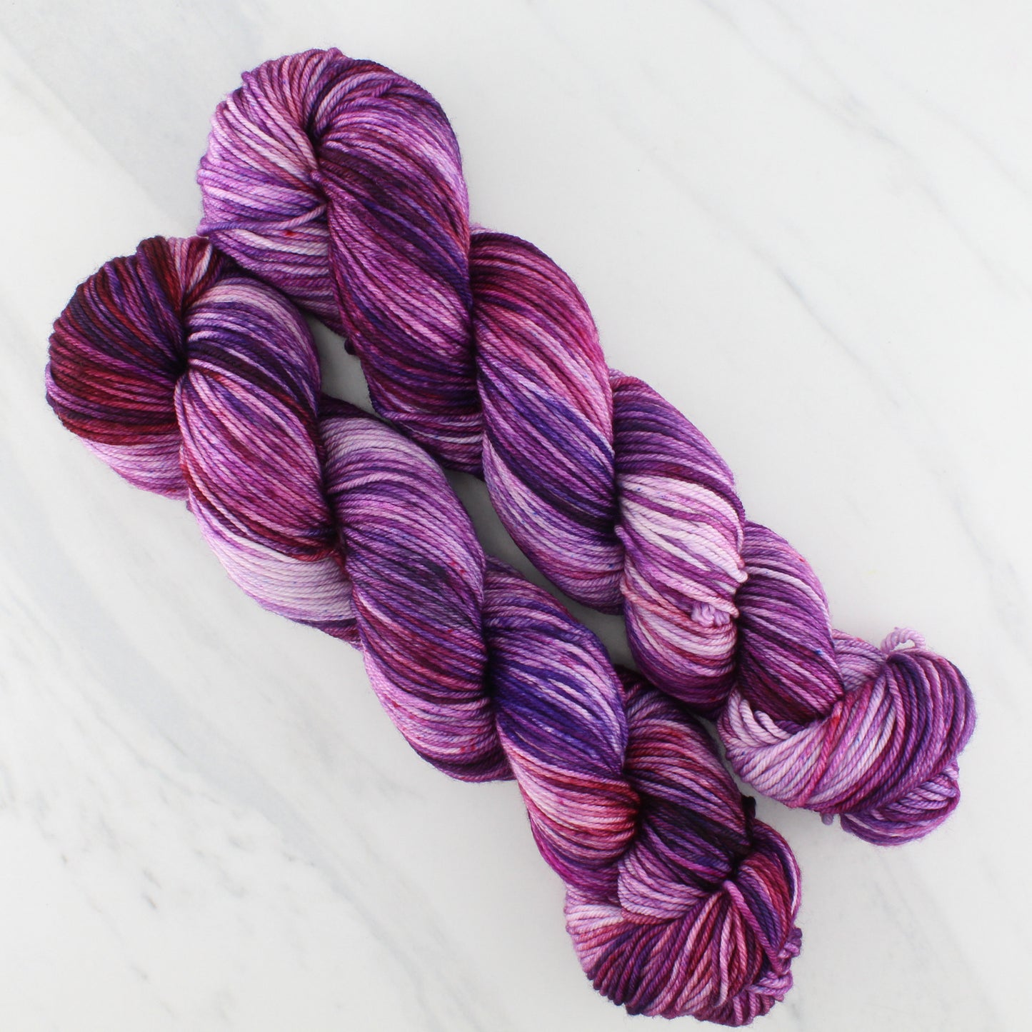 PHANTOM OF THE OPERA Hand-Dyed Yarn on Squoosh DK - Purple Lamb