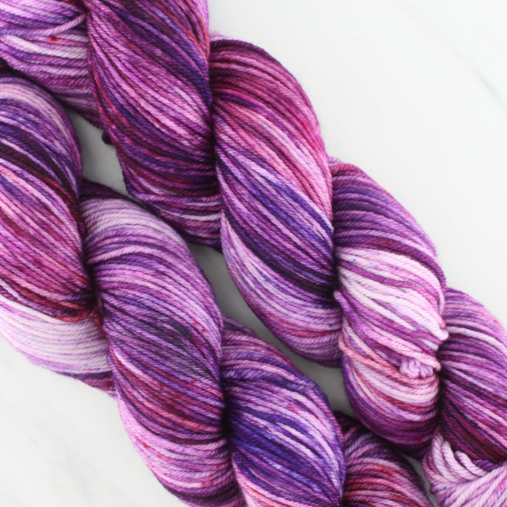 PHANTOM OF THE OPERA Hand-Dyed Yarn on Squoosh DK - Purple Lamb